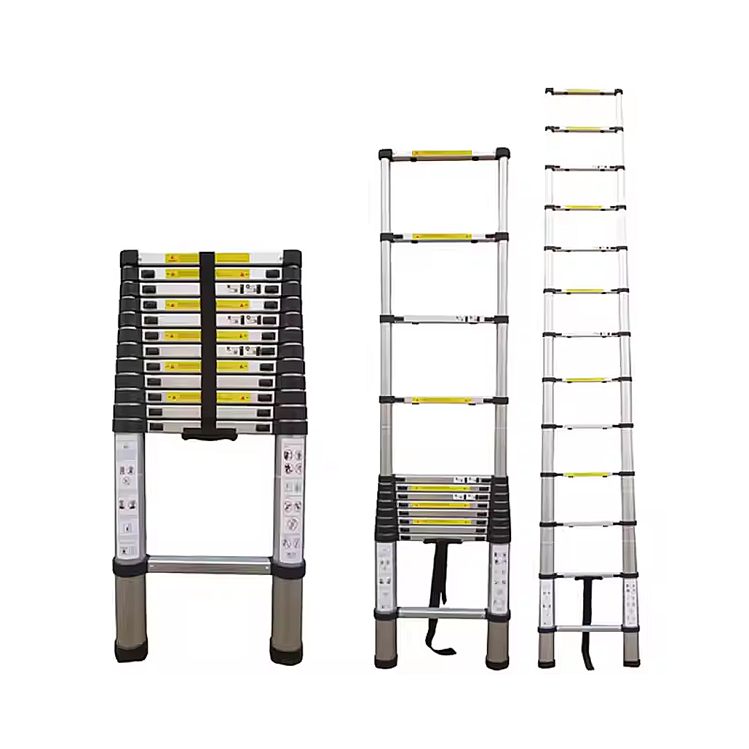 Sklopive teleskopske aluminijumske merdevine - 3,8 m