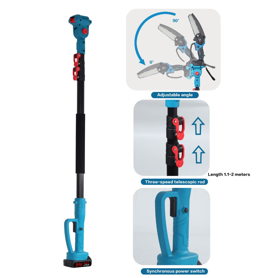 Agram Tools teleskopski aku set: pila i škare za grane - 240 cm