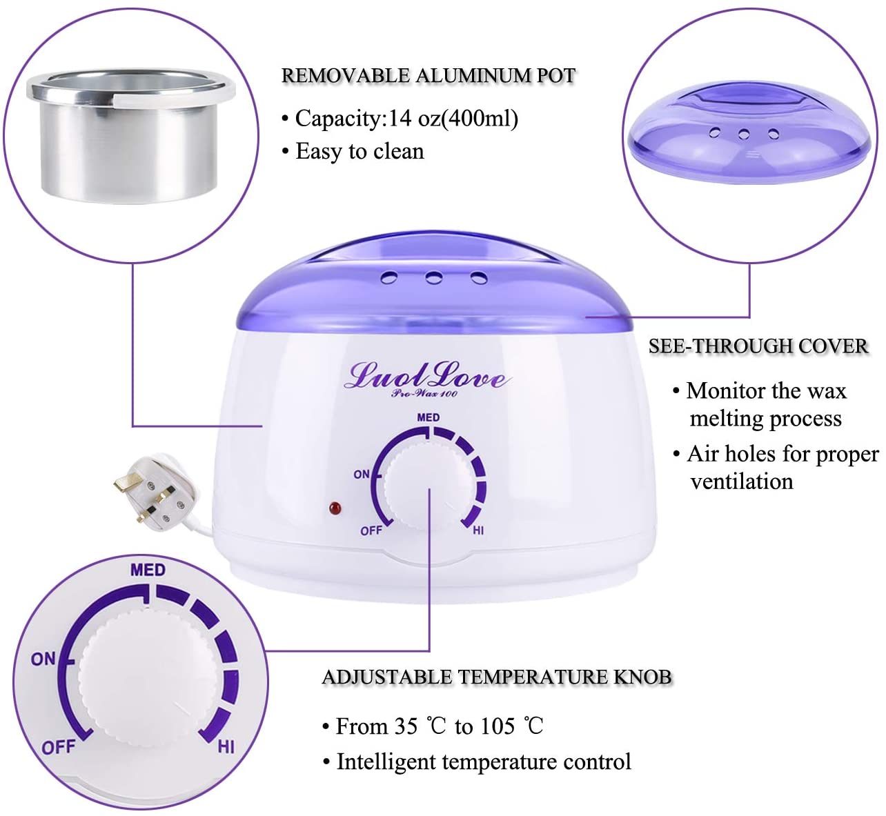 Grejač voska Pot-Wax100