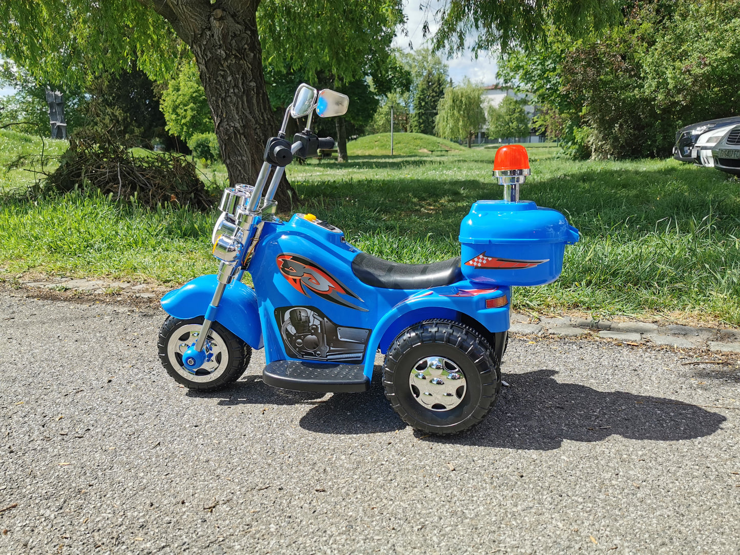 Električni policijski motocikl za decu