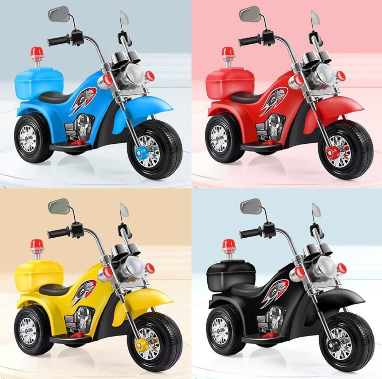 Električni policijski motocikl za decu