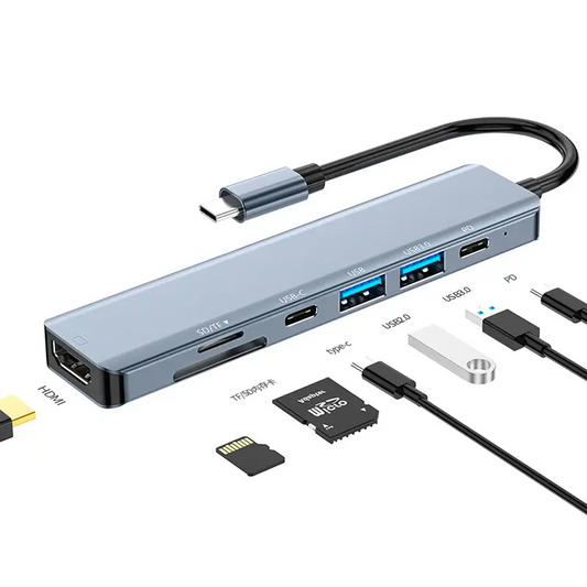 Multifunkcionalni 7-u-1 USB hab