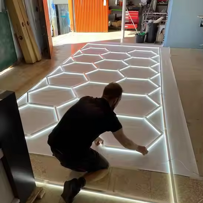 Heksagonalno LED osvetljenje za garaže i radionice (244x485 cm)