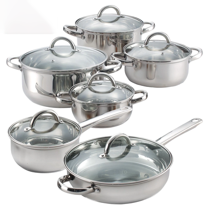 Premium INOX 18/10 Zurrichberg set lonaca od 12 delova