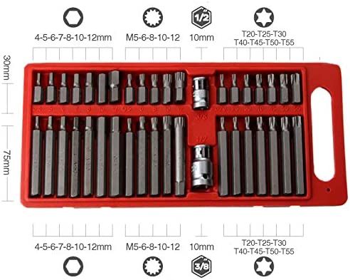 Set torks bitova od 40 delova sa hrom-vanadijumom