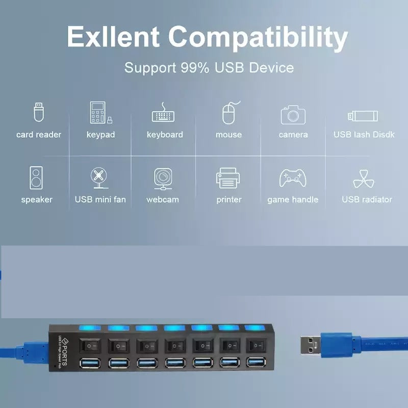 7-portni USB čvorište