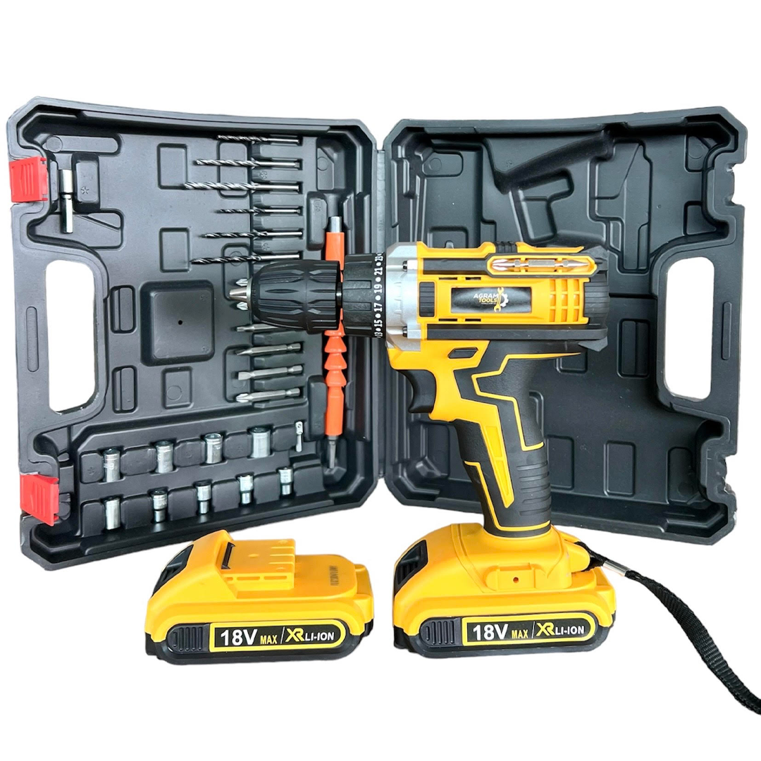 Originalna akumulatorska bušilica Agram Tools® sa bitovima