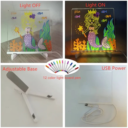 LED tabla za beleške u boji