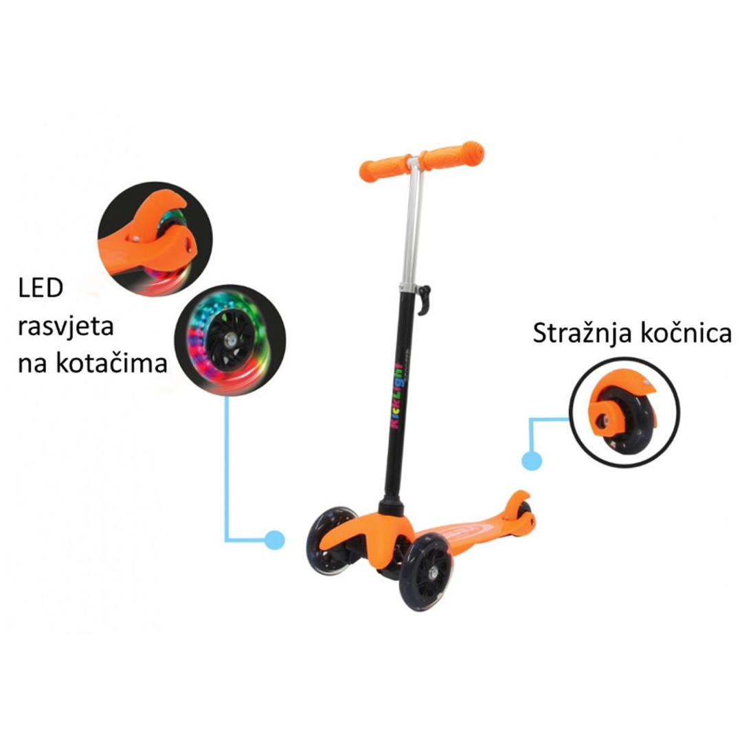 Dečji trotinet sa LED svetlima